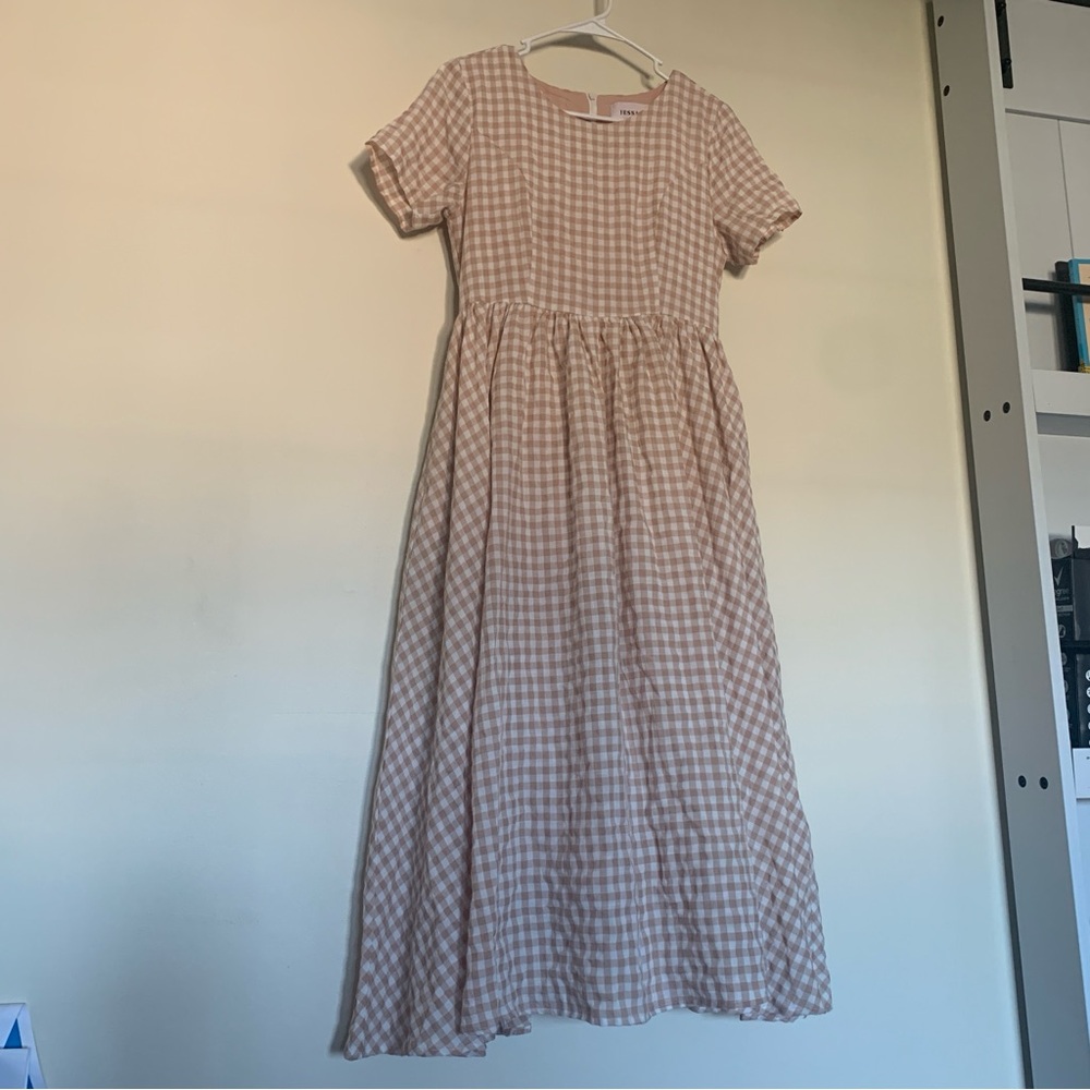 Gingham Midi Dress - Picture 2 of 13